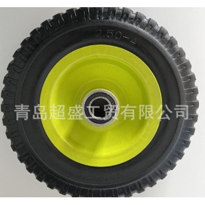 聚氨酯橡胶PU2.50-4发泡实心轮胎 防爆防扎货仓车儿童学步车轮胎图3