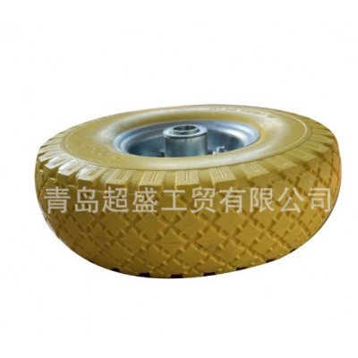 手推车儿童自行车用实心轮胎 10英寸3.00-4橡胶聚氨酯PU发泡轮