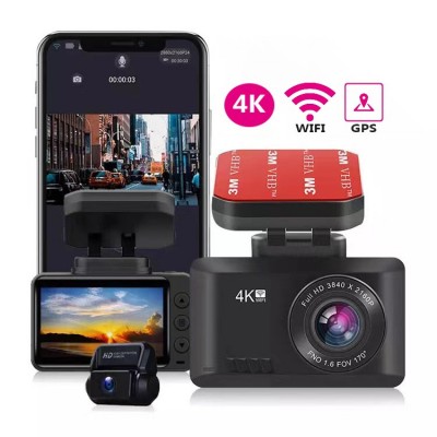 现货4K高清行车记录仪带WiFi+GPS+ADAS+联咏96670芯片车载记录仪