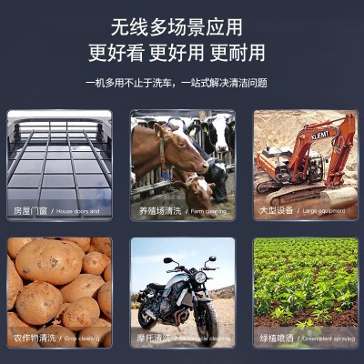 工厂新款无线洗车机汽车养护高压洗车水枪车载锂电池便携 式洗车器图3