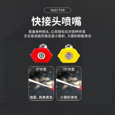 锐研1807高压清洗机220V商用手推式便携式洗车机刷车机泵380V家用