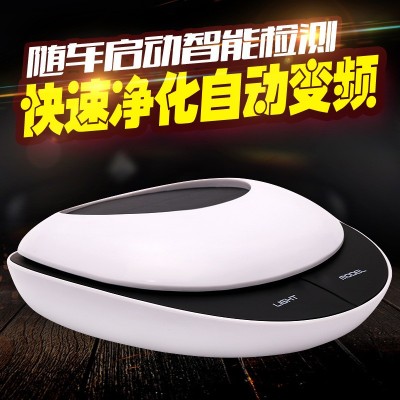 车载太阳能净化器 除异味除甲醛负离子氧吧 汽车智能空气净化器图2