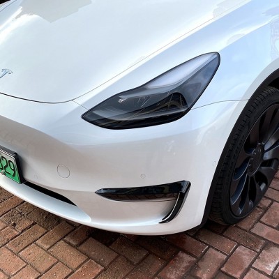 适用 Tesla Model 特斯拉 Y 风刀前杠前风刀外饰扰流车贴改装图3