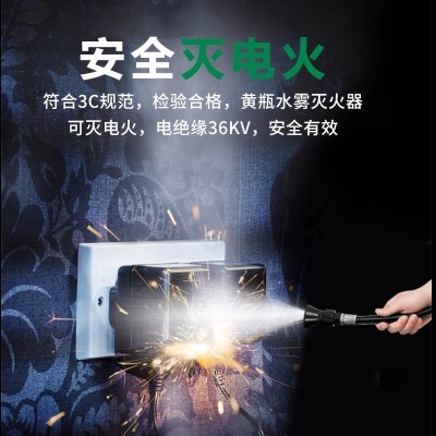 星浙安MPZ/3L 灭火器手提式水基型灭火器3升加油站厨房灭火专用