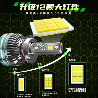 300w超大功率led汽车大灯h1前照灯h7 led headlights远近光一体h4  4只图3
