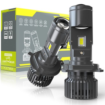 汽车led大灯 GT4自带透镜H4 专用款远近一体12V24V摩 托车激光超亮  4个图2