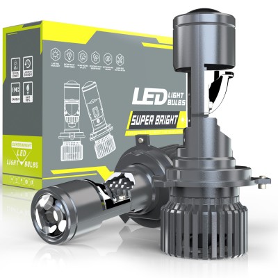 汽车led大灯 GT4自带透镜H4 专用款远近一体12V24V摩 托车激光超亮  4个图3
