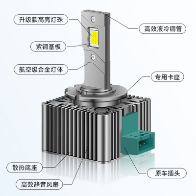 汽车led大灯一体D1S led灯泡D2S/D3S led车灯D4S/D5S D2 H汽车大灯  2只图4