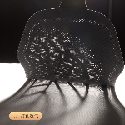 半包汽车坐垫翻毛皮打孔透气座椅套四季通用柳叶平铺半包座垫批发  1套图4