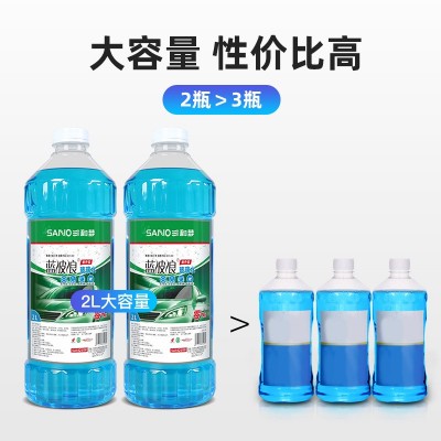 三和汽车玻璃水冬季防冻玻璃水车用雨刷精雨刮水液四季通用2L  1瓶图5