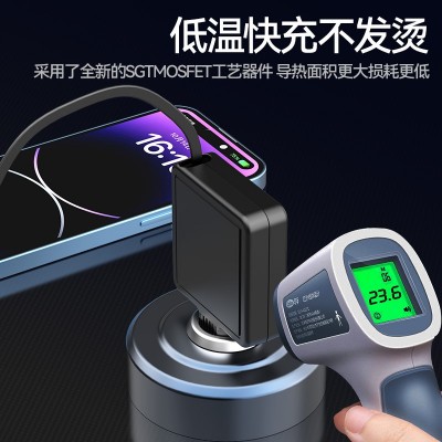 新品伸缩车载充电器车充快充PD30W TYPE-C接口批发车载手机充电器  1套图3