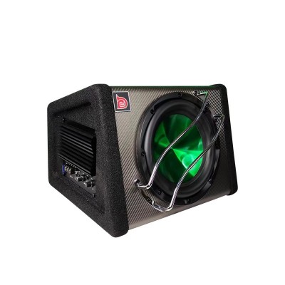 10寸有源汽车低音炮跨境批发 大功率梯形低音炮喇叭现货厂家供应  1个图5