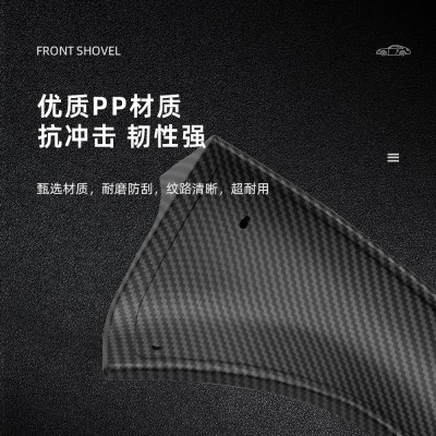 适用于tesla特斯拉Model3 焕新版汽车前铲前唇汽车防护改装配件  1套图3