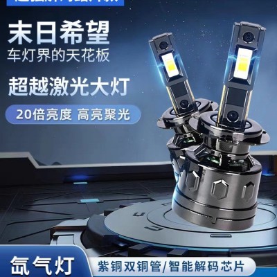 跨境热销双铜管led车灯改装超亮65W大功率汽车led大灯图2