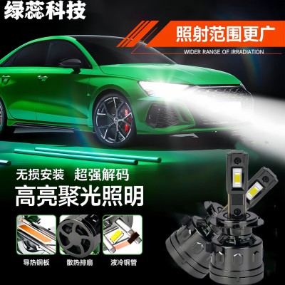 跨境热销双铜管led车灯改装超亮65W大功率汽车led大灯图3