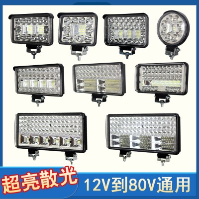 货车汽车led大灯12v24v工程叉车射灯电动车灯改装强光大灯倒车灯图2