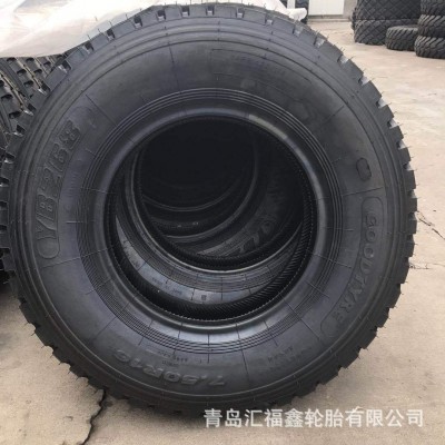 供应炊事拖车轮胎7.50R16LT 三道顺花纹 750R16LT 可供出口和配套图4