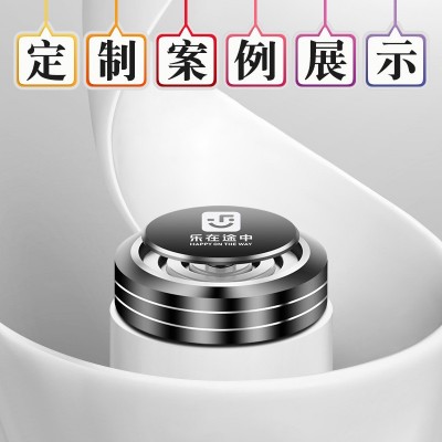 厂家直销车载香薰创意飞碟固体香膏抖音爆款车内摆件铝合金香水