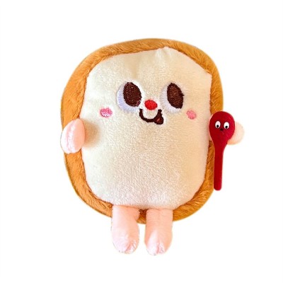 可爱创意薯条汉堡公仔挂件背包情侣款毛绒挂饰少女车钥匙扣小玩偶图5