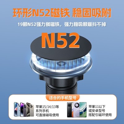 新品360度旋转车载导航支架 超薄强磁吸铝合金车载手机支架出风口图4