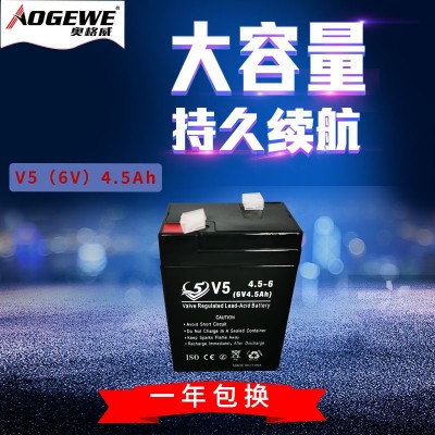 蓄电池UPS不间断储能电源6V 4.5Ah电子秤应急灯免维护铅酸蓄电池图2