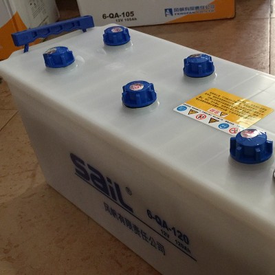 全国联保风帆sail蓄电池6QA120 货车叉车电瓶 12V120Ah干荷可加水图3