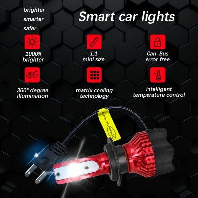 跨境新款K5汽车led大灯c6h4led汽车大灯厂家批发通用h7H11led车灯图4