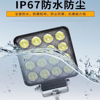 12V24V挖机大臂灯LED散光高亮工程车钩机铲车装载机叉车照明大灯图4