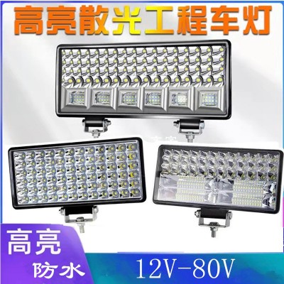强光12伏24V汽车超亮倒车灯工程铲叉车前大灯改装雾灯货车led射灯