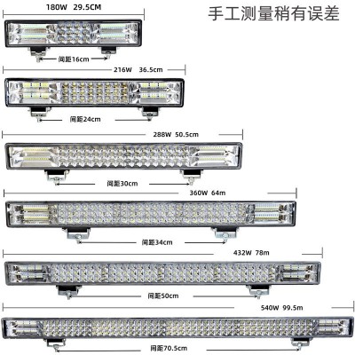 跨境 强光爆闪越野车改装灯12V24V货车杠灯黄光雾灯汽车l ed长条灯图3