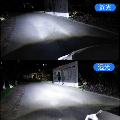 Y6汽车led车灯小透镜H4H7大灯远近一体透镜改装鱼眼头灯灯泡图2