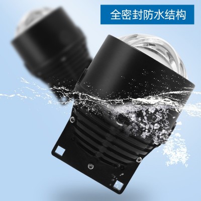 3寸led双光透镜雾灯适用越野汽车前雾灯改装40w鱼眼雾灯全铝防水图3