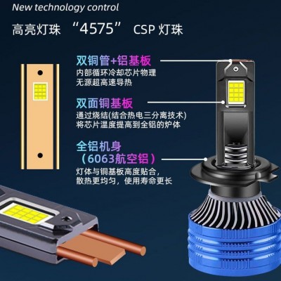 欧浦能 P41汽车led大灯 大功率led灯泡 远近光一体改装汽车前大灯  1只图2