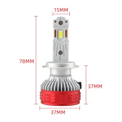 跨境优选P6Q汽车led大灯65W双铜管大功率led headlight H11 H7 H4  1只图4