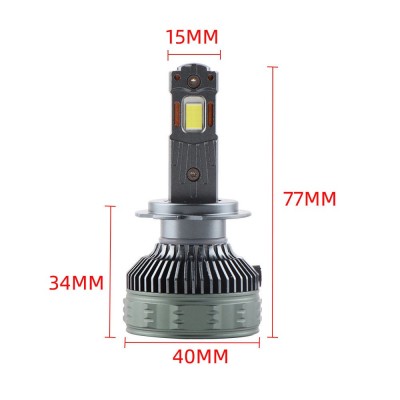 汽车led灯大灯P8Q 150W双铜管大功率改装前大灯灯泡led车灯H7 H11  1只图4