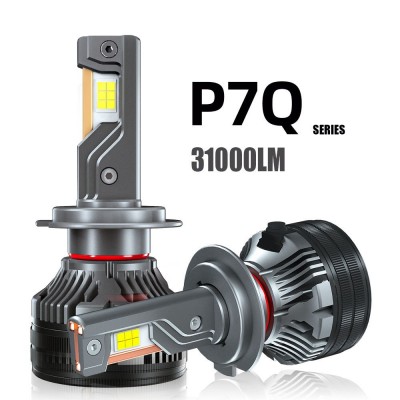 75w大功率三铜管led汽车大灯H7超亮H4远近光一体汽车led车灯P7Q  1只