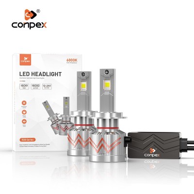 Conpex汽车led大灯适用超亮汽车大灯车载改装防水led车灯专供批发  1只