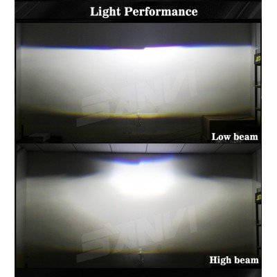 三为车灯工厂2.5寸矩阵LED双光透镜大灯40w 6000k小车摩托车大灯图2