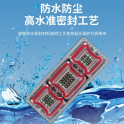 外贸新款12V24V后尾灯LED刹车警示灯STR巨能王140-2货车卡车尾灯图2