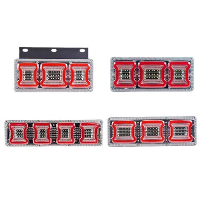 外贸新款12V24V后尾灯LED刹车警示灯STR巨能王140-2货车卡车尾灯图5