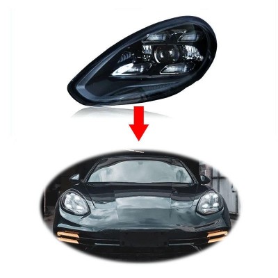 适用于2014-2017款保时捷Panamera 970升级到971大灯总成即插即用