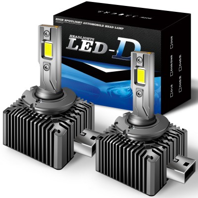 大功率D系列解码汽车LED大灯D1SD2SD3SD4SD5SD8铜管氙气 灯替换LED