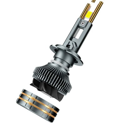 跨境汽车led车灯led 大功率260W h11 h4改装前照大灯三铜管车头灯图4