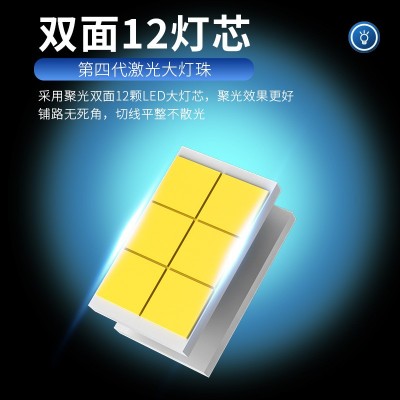 跨境汽车led车灯led 大功率260W h11 h4改装前照大灯三铜管车头灯图3