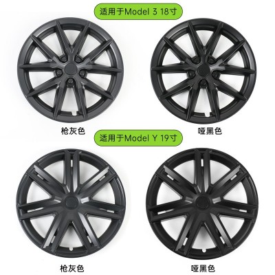 适用于特斯拉ModelY/3仿锻造轮毂盖19寸车轮圈18寸保护罩改装配件图2
