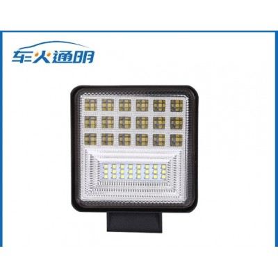 跨境专供汽车led大灯 大视野126W工作灯越野车改装摩托车灯前照灯