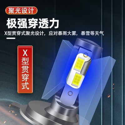 F2 3570灯珠汽车LED大灯外置驱动H4 H7 H11 90059006 8000 K 4300K图2
