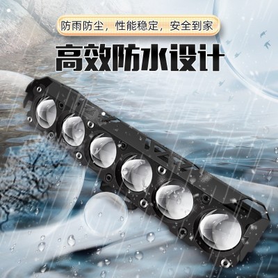 六眼摩托车射灯辅助灯电动车灯led外置大灯改装高亮强光铺路防水图3