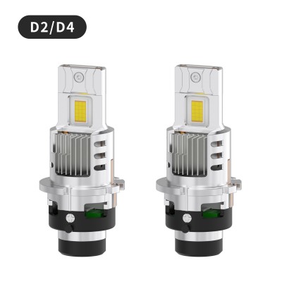 D系列双铜管高亮led汽车大灯 D2D4直插1:1无损替换原车氙气灯