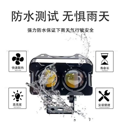 电动车灯超亮LED强光灯摩托车透镜大灯铺路灯三轮电瓶车超亮射灯图3